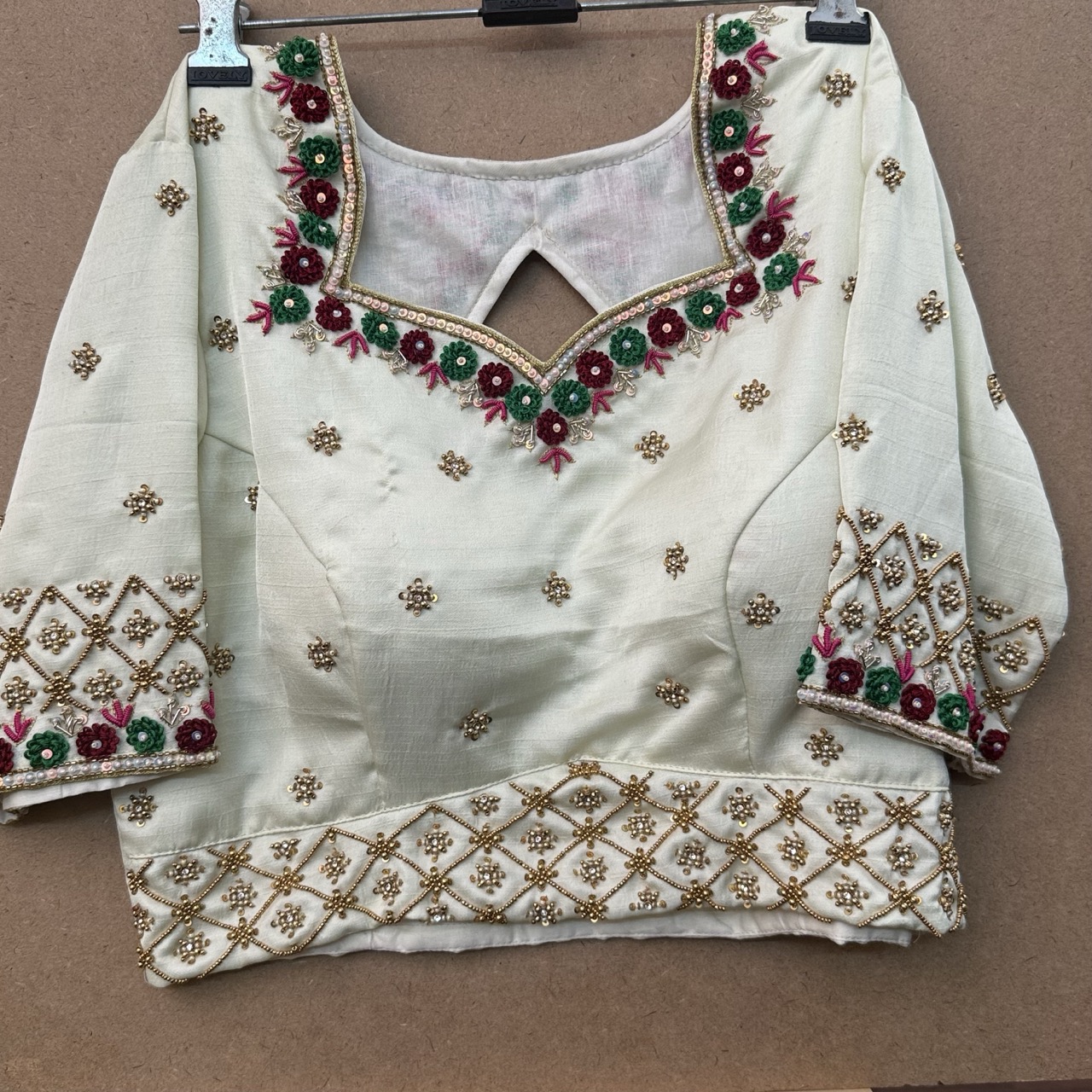 silk maggam work blouse