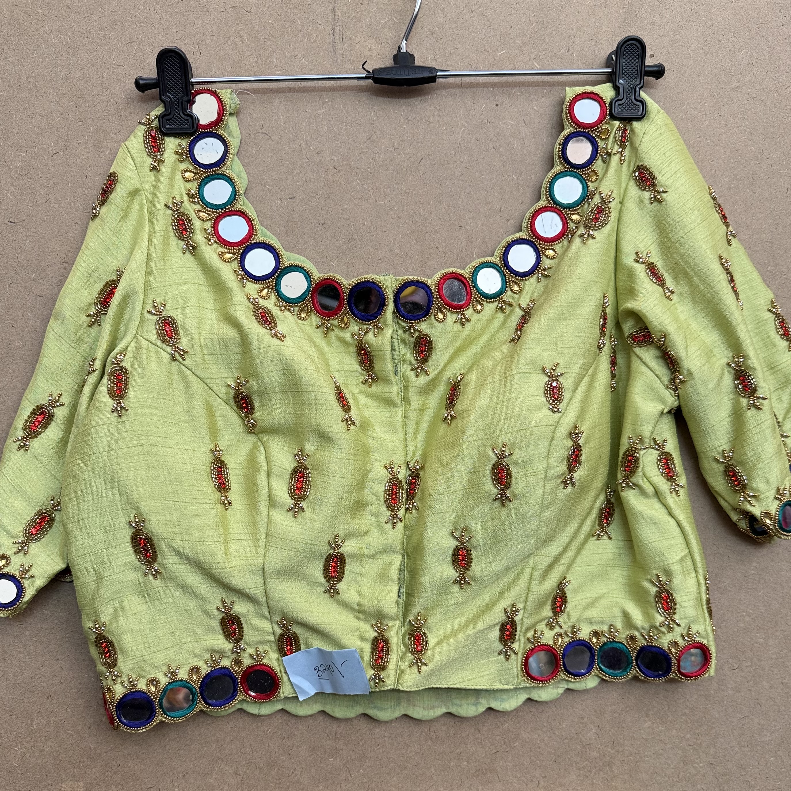 Raw silk Maggham work blouse 