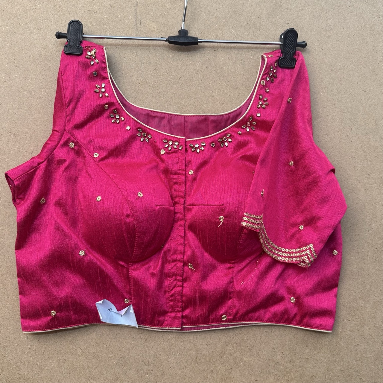 Rani Pink maggam work blouse