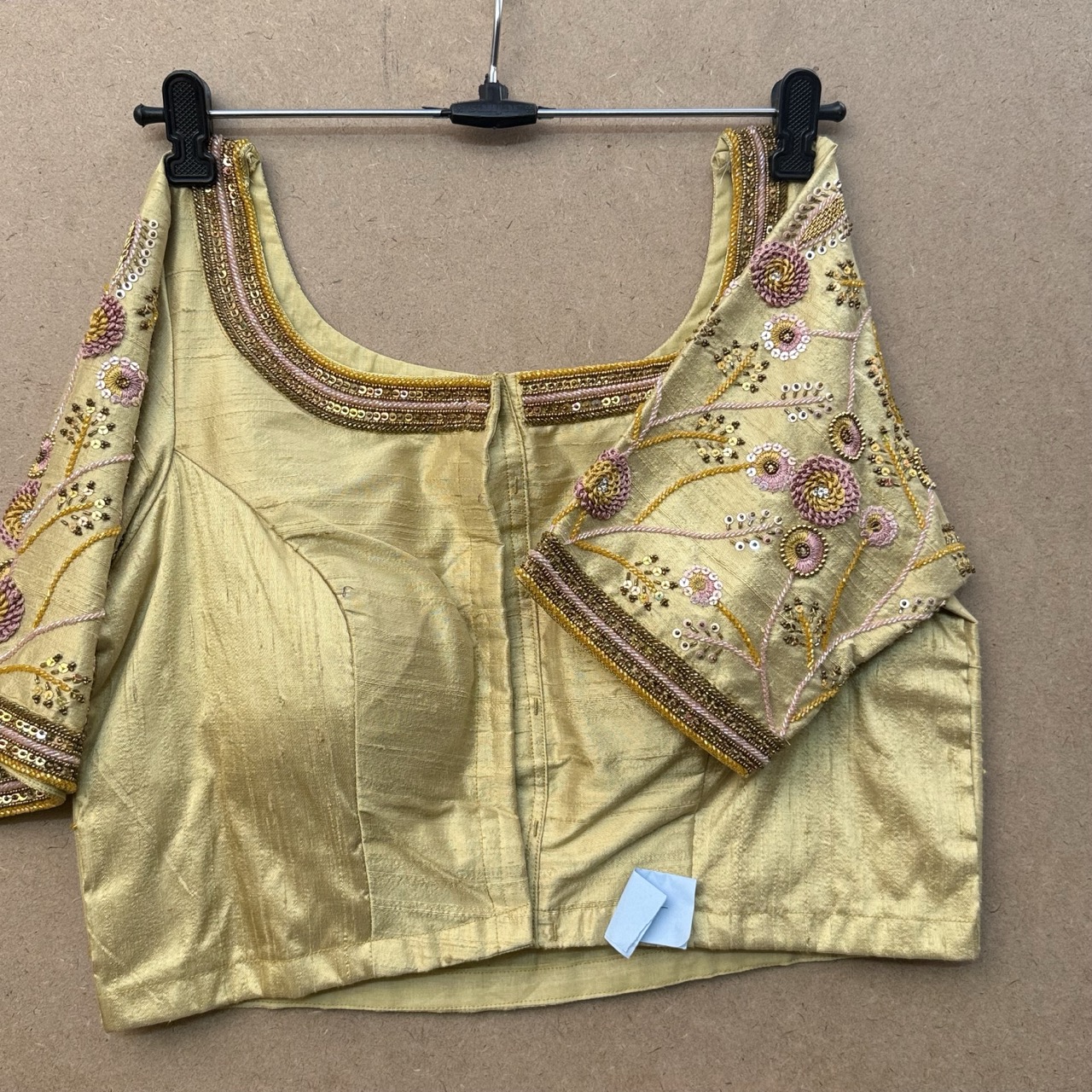 Gold maggam work blouse 